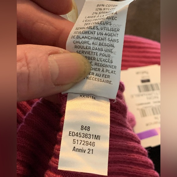 Open Edit Pink Ribbed Sweater size Medium - Picture 5 of 8